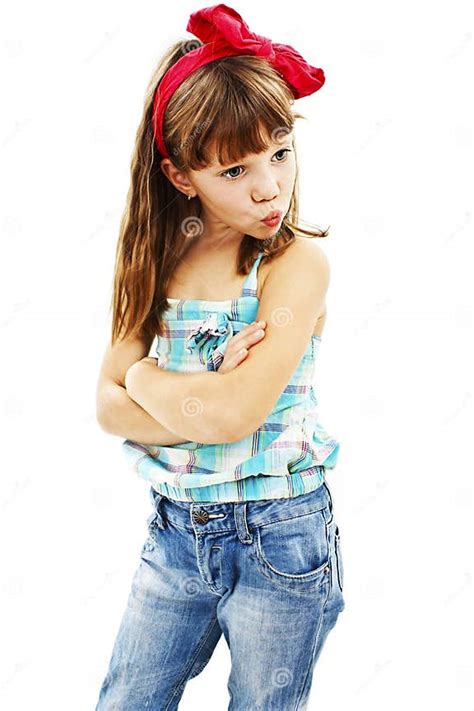 Pouting Little Girl Stock Photo Image Of Face Cute 30614352