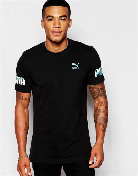 Lyst Puma Throwbacks T Shirt With Back Print In Black For Men