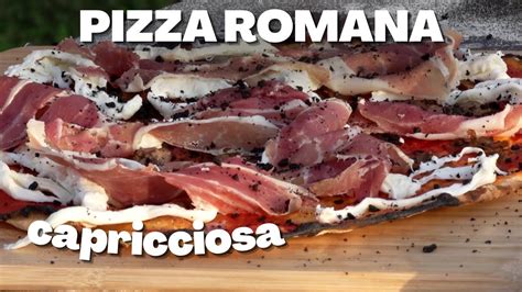 PIZZA ROMANA CAPRICCIOSA Di Luca Pezzetta YouTube