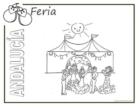 Dibujo de un abanico de andalucía. Dibujos del Día de la Comunidad Autónoma de Andalucía para ...