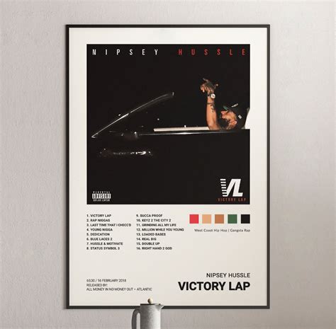 Nipsey Hussle Victory Lap Album Cover Poster Architeg Prints