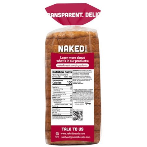 Naked Bread Honey Wheat Bread 22 5 Oz Fred Meyer
