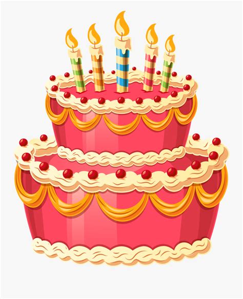 Graphic designers and crafters love clipart images because of their colorful nature. Cake Clipart Png - Transparent Background Birthday Cake ...