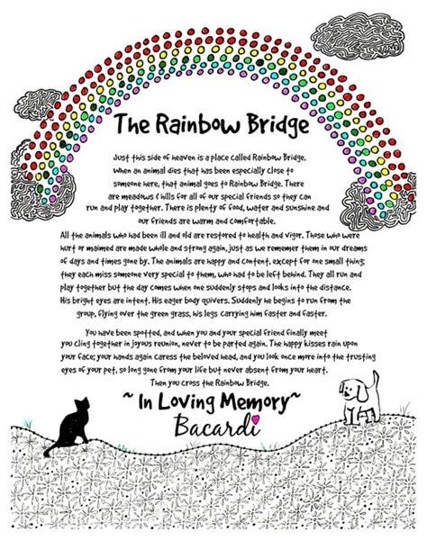 Rainbow Bridge Poem Printable