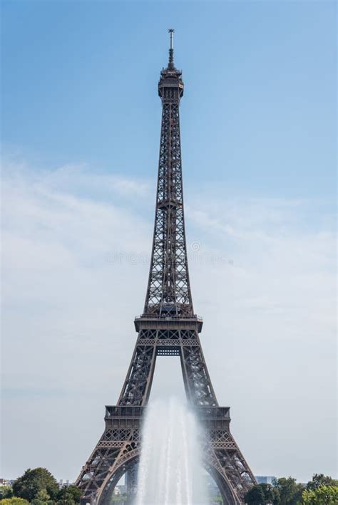 The Eiffel Tower A Wrought Iron Lattice Tower On The Champ De Mars In
