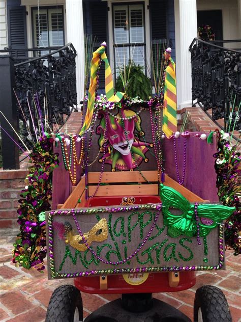 Wagon Mardi Gras Float Mardi Gras Float Mardi Gras Diy Mardi Gras