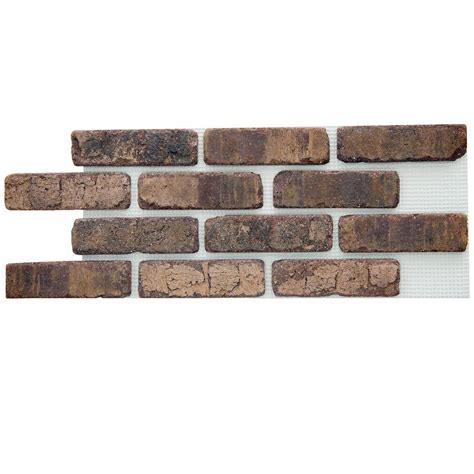 Old Mill Brick Brickwebb Cafe Mocha Thin Brick Sheets Flats Box Of 5