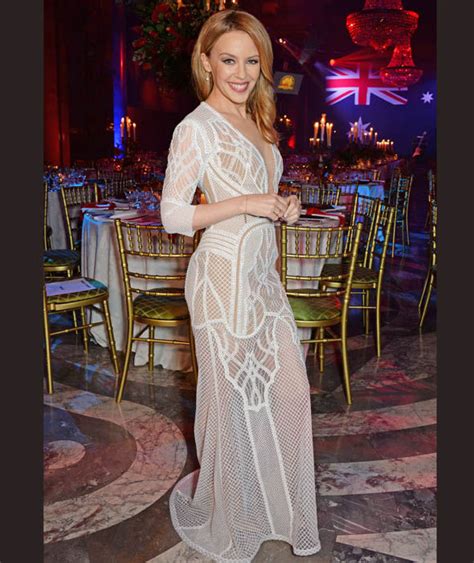 Kylie Minogue Wows In Sheer See Through Dress Kylie Minogue In