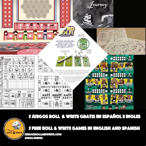 5 Juegos Roll And Write Para Imprimir Gratis En Español E Inglés 14a Parte Juegos Roll And Write