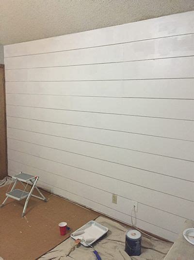 How To Install Pre Painted Shiplap In 2020 Painting Shiplap