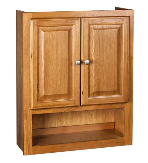 Simpli home acadian 15 in. Bathroom Wall Cabinet 21x26 Oak 312221465378 | eBay