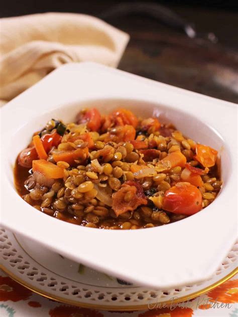 Hearty Lentil Stew Recipe Single Serving One Dish Kitchen