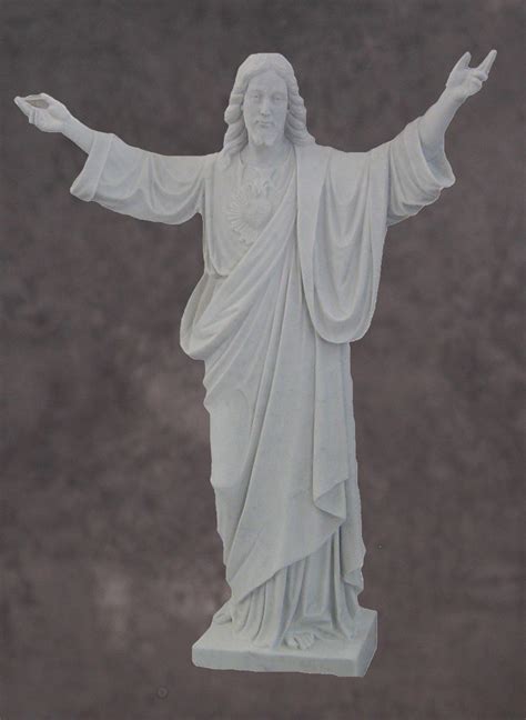 Italian Hand Carved Marble Christ Statues