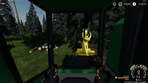 Farming Simulator 19 Logging Starting Axe Mountain Bunching With The