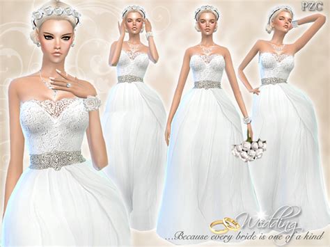 Wedding Dress Endless Elegance By Pinkzombiecupcakes At Tsr Sims 4