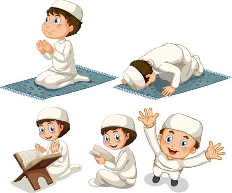 880 Muslim Boy Praying Illustrations Royalty Free Vector Graphics