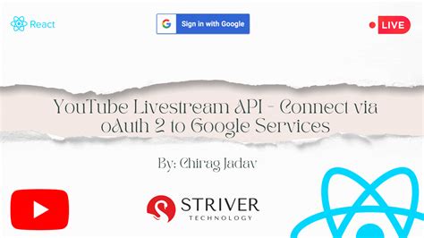 Integrating Youtube Live Streaming Api In A React Native Mobile App A