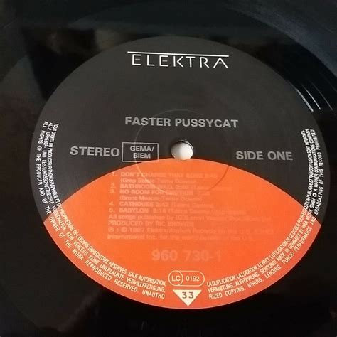 Faster Pussycat Faster Pussycat Vinyl Lp German 1st 1987 Nmnm Auction Details
