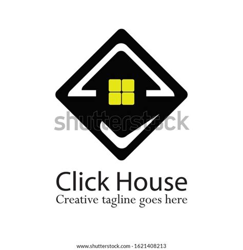 Click House Logo Template Design Vector Stock Vector Royalty Free