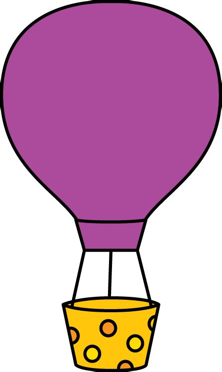 Purple Hot Air Balloon Clip Art - Purple Hot Air Balloon Image | Hot air balloon, Balloon ...