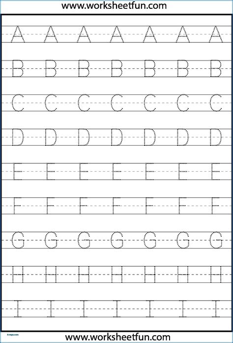 Printable Alphabet Letters To Trace