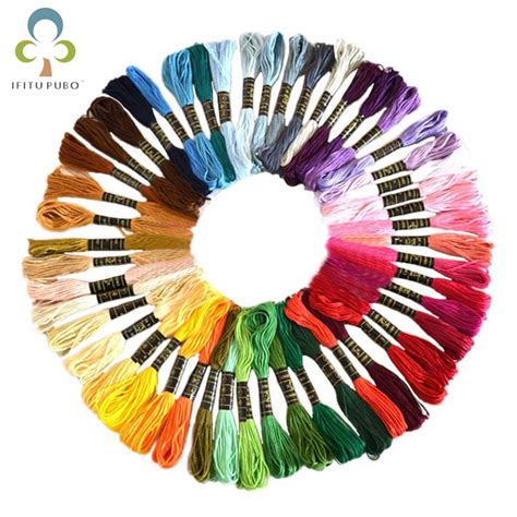 50colors Handmade Diy Embroidery Threads Colorful Embroidery Threads