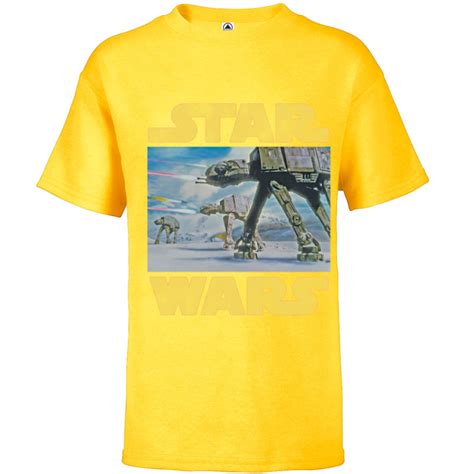 Star Wars Vintage Imperial At At Battle Of Hoth Short Sleeve T Shirt