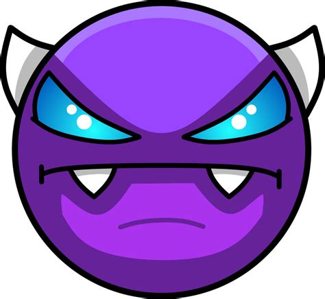 Download Geometry Dash Easy Demon Face Hd Transparent Png