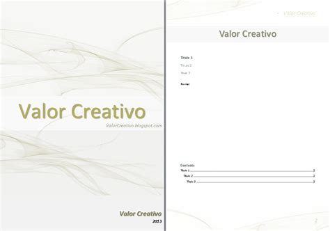 Valor Creativo Plantillas Word Imagui