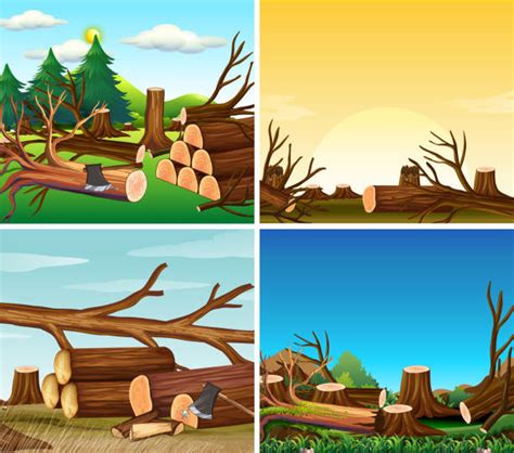 Deforestation Pictures Illustrations Royalty Free Vector Graphics