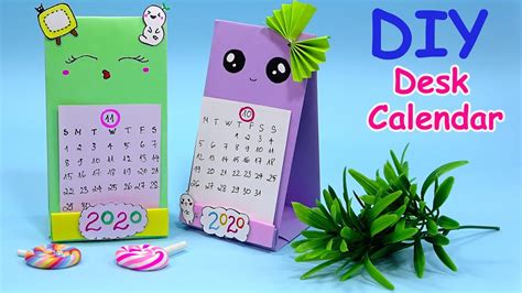 How To Make Desk Calendar Diy Calendar Paper Mini Calendar Paper