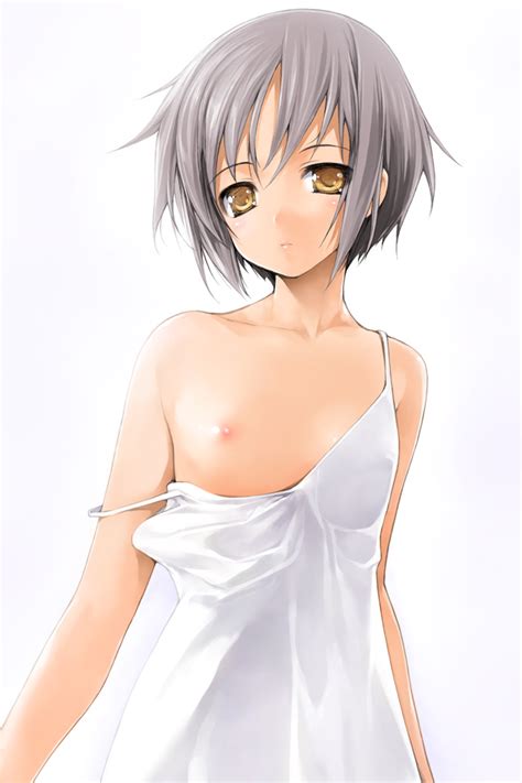 Ishikei Nagato Yuki Suzumiya Haruhi No Yuuutsu 00s 1girl Breast Slip Breasts Dress Flat