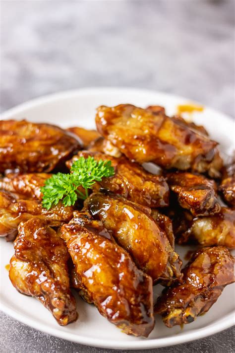 sticky asian chicken wings my active kitchen