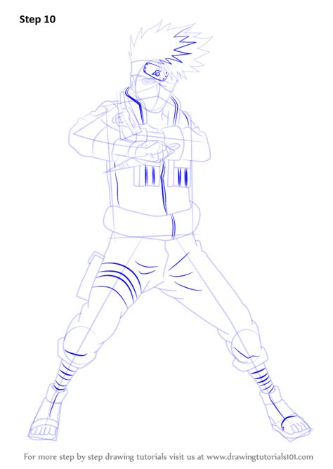 Learn How To Draw Kakashi Hatake From Naruto Naruto Step By Step