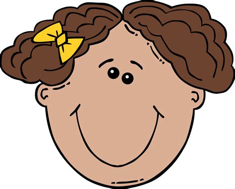 Clip Art Girl Face Cartoon Commons Clipart Best