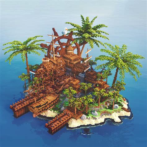 Pirate Island Rendered By Me For Ob X R Minecraftbuilds