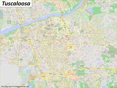 Tuscaloosa Map Alabama Us Discover Tuscaloosa With Detailed Maps