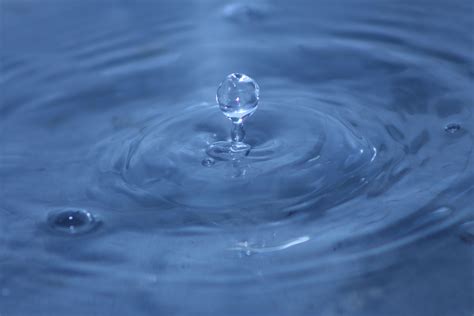Free Images Water Drop Reflection Blue Single Freezing Macro