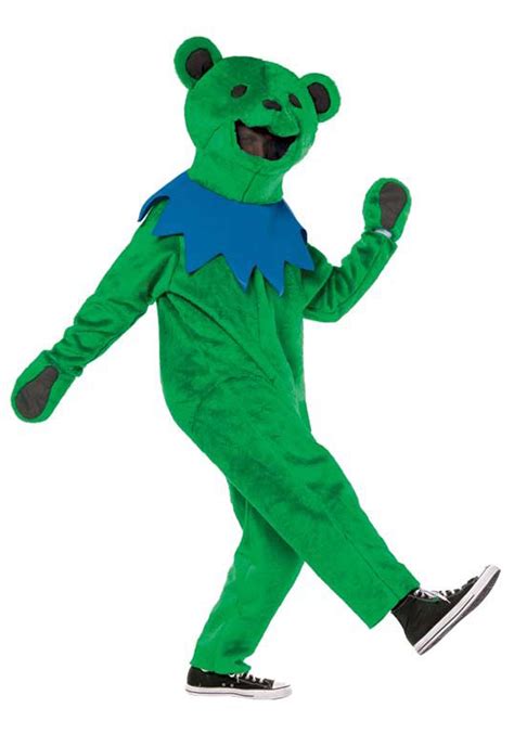 Adult Grateful Dead Green Dancing Bear Costume Halloween Costume