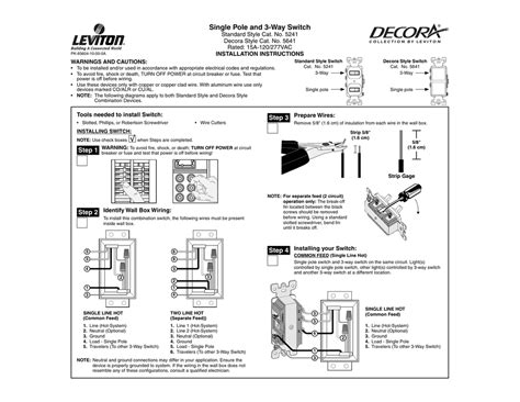 Leviton 3 Way Lighted Switch Wiring Diagram