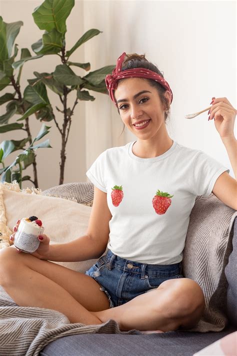 Strawberry Bra Shirt Cute Strawberry Shirt Cute Summer Shirt Strawberry