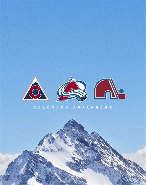 Download Evolution Of Colorado Avalanche Logos Wallpaper