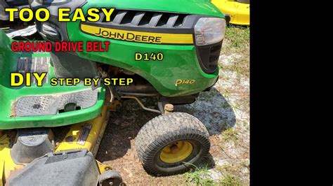 John Deere D Ground Drive Belt Replacement Step By Step Easy DIY YouTube