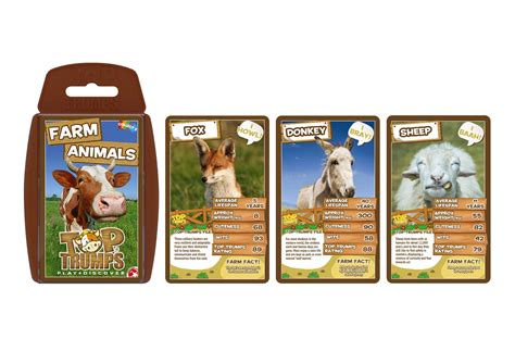Farm Animals Top Trumps Educational Card Game Top Trumps Usa