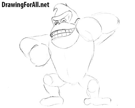 How To Draw Donkey Kong Drawingforall Net