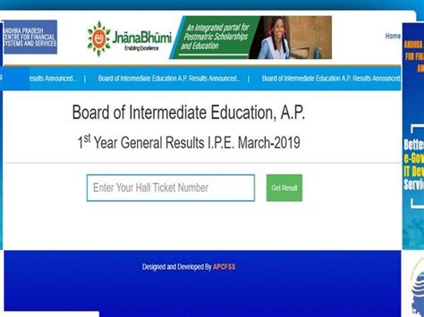 Ap Inter Results 2019 Declared Check Bieap 1st 2nd Year Resultsapcfss
