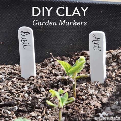 Diy Clay Garden Markers Vicky Barone