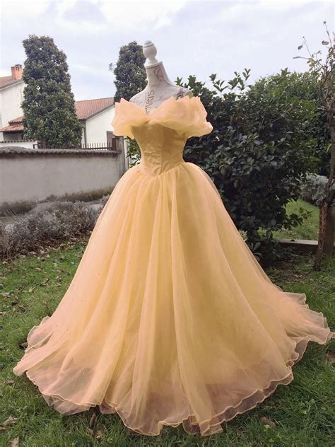 Princess Belle Gownbeauty And The Beast Costume Ball Dress977 On