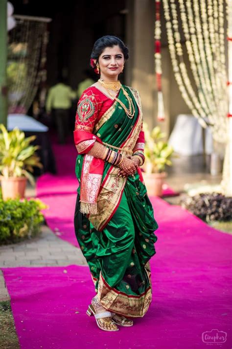 Timeless Nauvari Sarees For Stunning Maharashtrian Brides Nauvari Saree Wedding Saree Indian