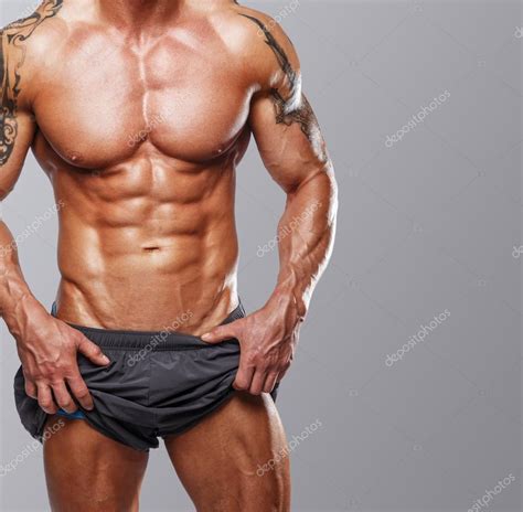 Muscular Mans Body Stock Photo Fxquadro
